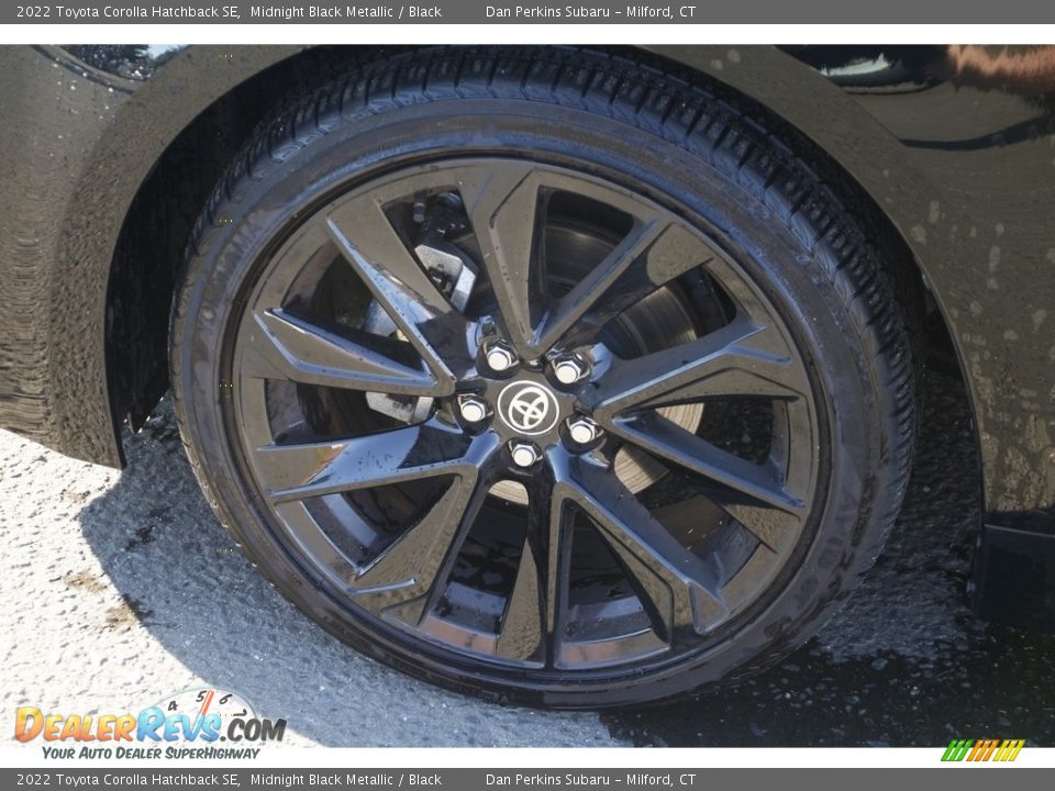 2022 Toyota Corolla Hatchback SE Midnight Black Metallic / Black Photo #21