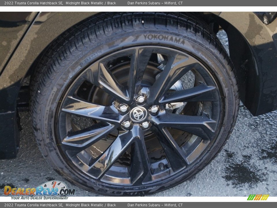 2022 Toyota Corolla Hatchback SE Midnight Black Metallic / Black Photo #23
