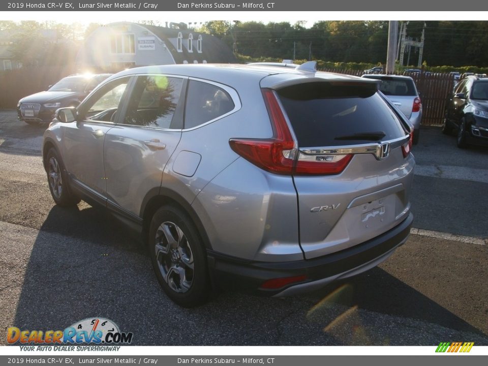 2019 Honda CR-V EX Lunar Silver Metallic / Gray Photo #7