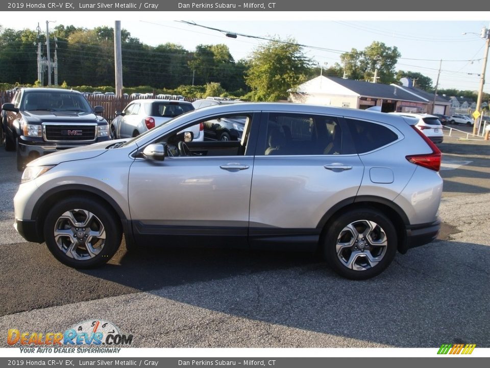 2019 Honda CR-V EX Lunar Silver Metallic / Gray Photo #8