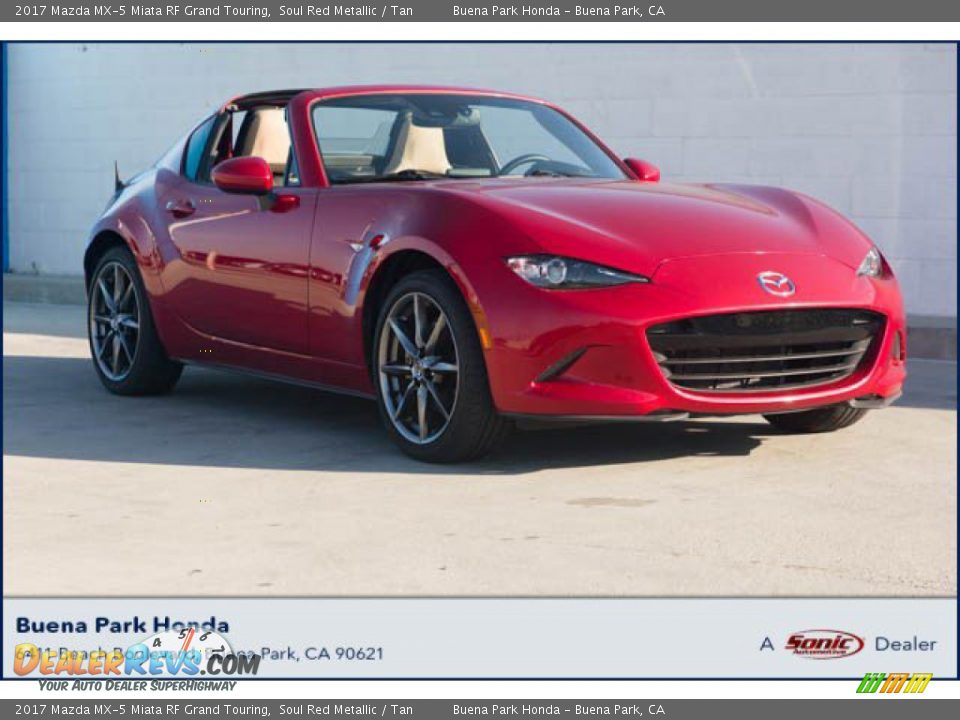 2017 Mazda MX-5 Miata RF Grand Touring Soul Red Metallic / Tan Photo #1