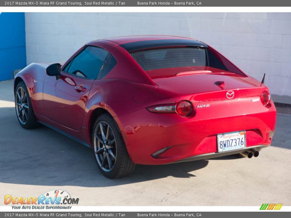 2017 Mazda MX-5 Miata RF Grand Touring Soul Red Metallic / Tan Photo #2