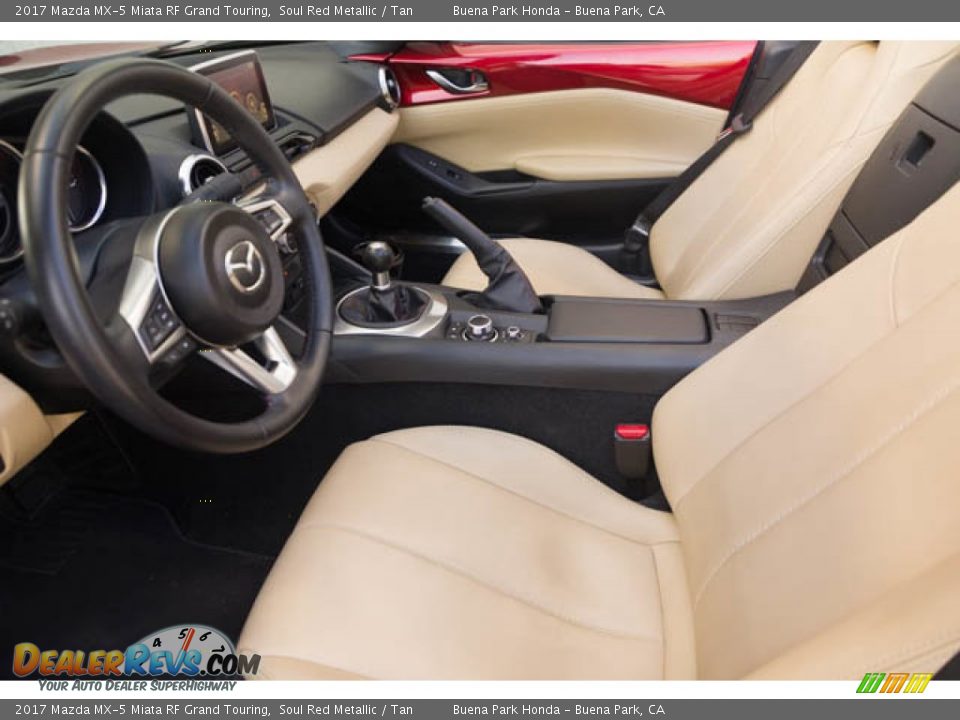 2017 Mazda MX-5 Miata RF Grand Touring Soul Red Metallic / Tan Photo #3