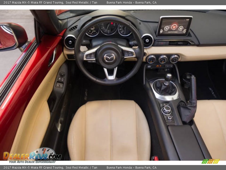 2017 Mazda MX-5 Miata RF Grand Touring Soul Red Metallic / Tan Photo #4