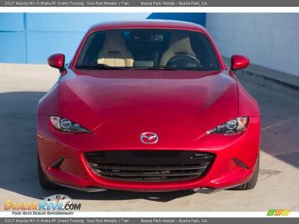 2017 Mazda MX-5 Miata RF Grand Touring Soul Red Metallic / Tan Photo #6