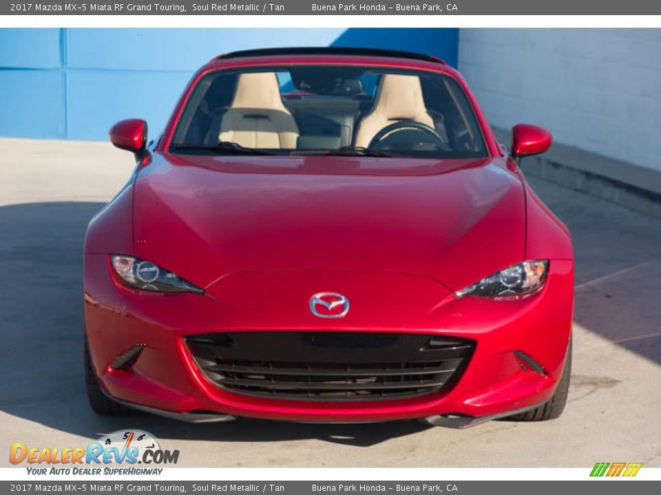 2017 Mazda MX-5 Miata RF Grand Touring Soul Red Metallic / Tan Photo #7