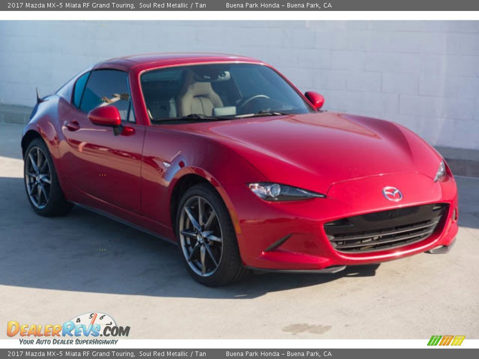 2017 Mazda MX-5 Miata RF Grand Touring Soul Red Metallic / Tan Photo #8