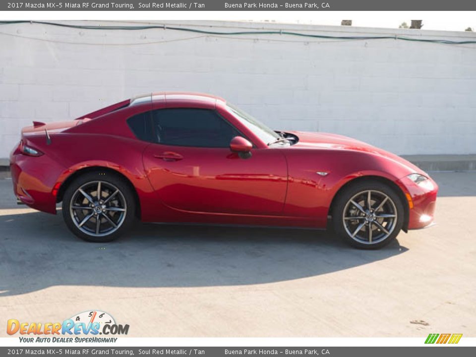 2017 Mazda MX-5 Miata RF Grand Touring Soul Red Metallic / Tan Photo #9