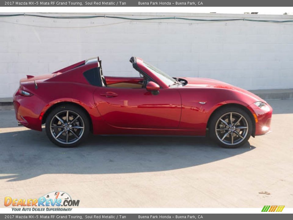 2017 Mazda MX-5 Miata RF Grand Touring Soul Red Metallic / Tan Photo #10