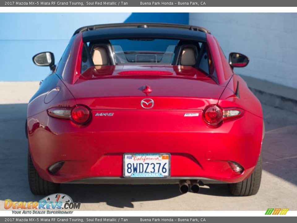 2017 Mazda MX-5 Miata RF Grand Touring Soul Red Metallic / Tan Photo #11