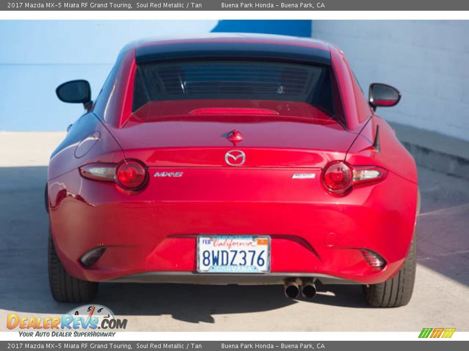 2017 Mazda MX-5 Miata RF Grand Touring Soul Red Metallic / Tan Photo #12