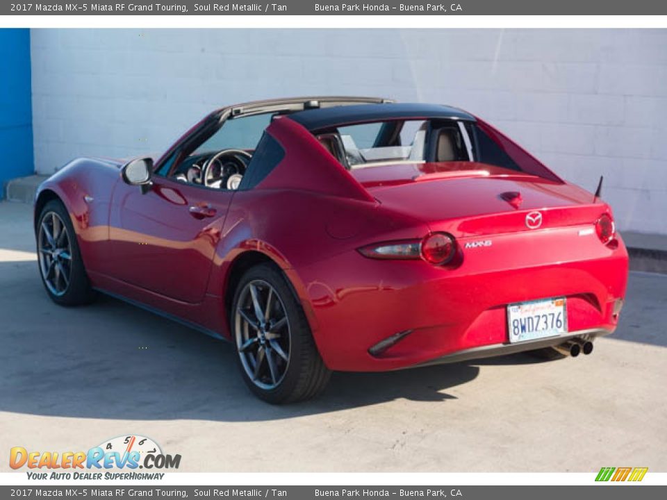 2017 Mazda MX-5 Miata RF Grand Touring Soul Red Metallic / Tan Photo #15