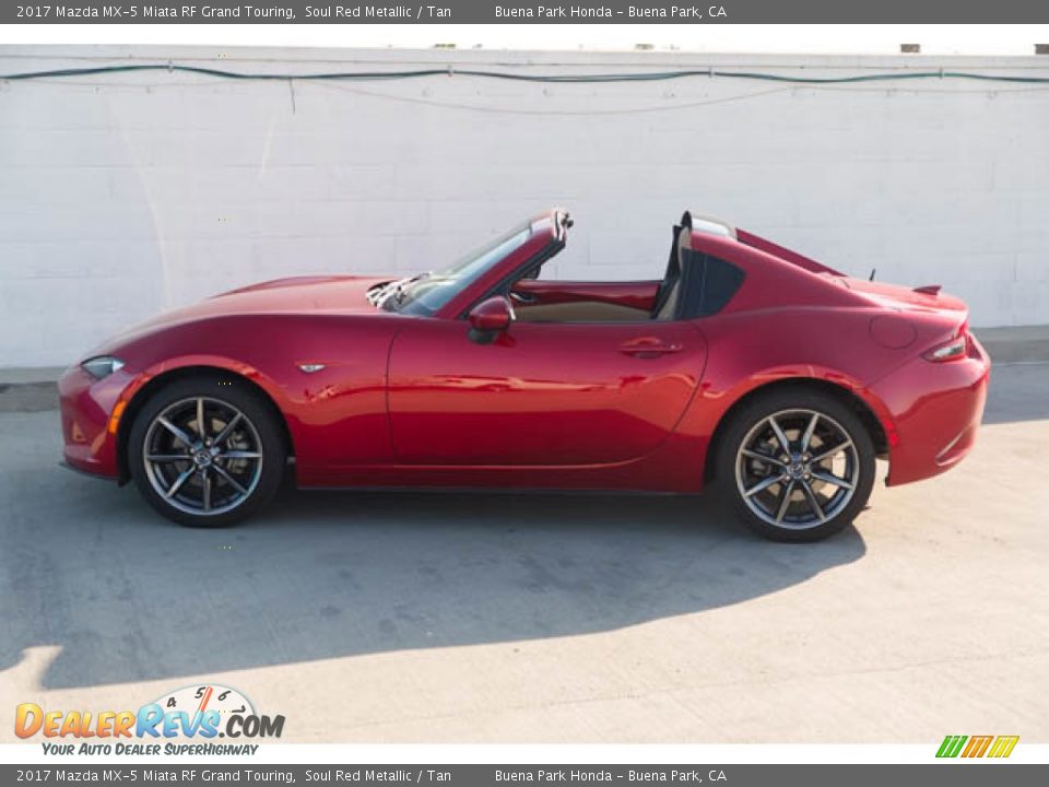 2017 Mazda MX-5 Miata RF Grand Touring Soul Red Metallic / Tan Photo #16