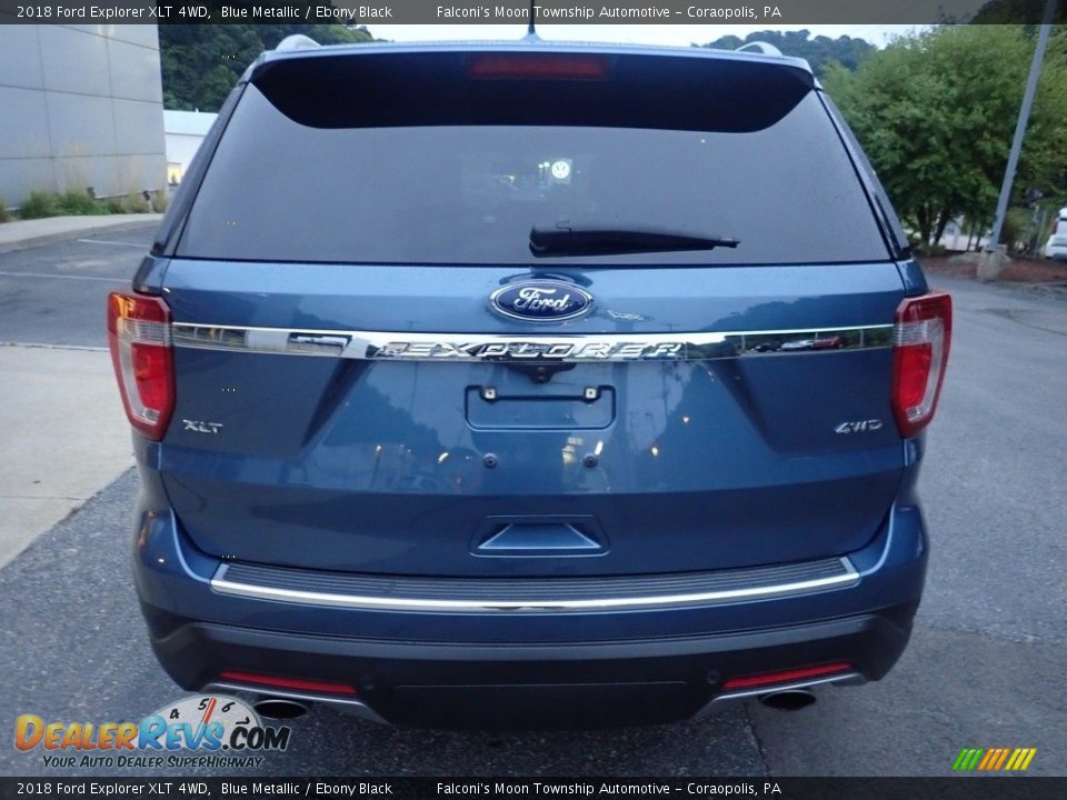 2018 Ford Explorer XLT 4WD Blue Metallic / Ebony Black Photo #3