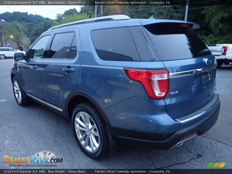 2018 Ford Explorer XLT 4WD Blue Metallic / Ebony Black Photo #5