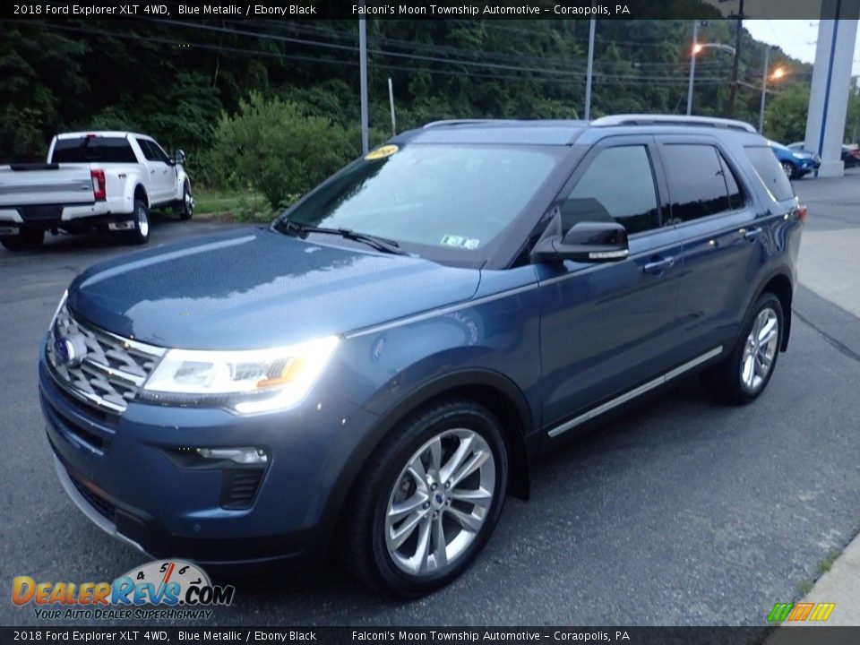 2018 Ford Explorer XLT 4WD Blue Metallic / Ebony Black Photo #7