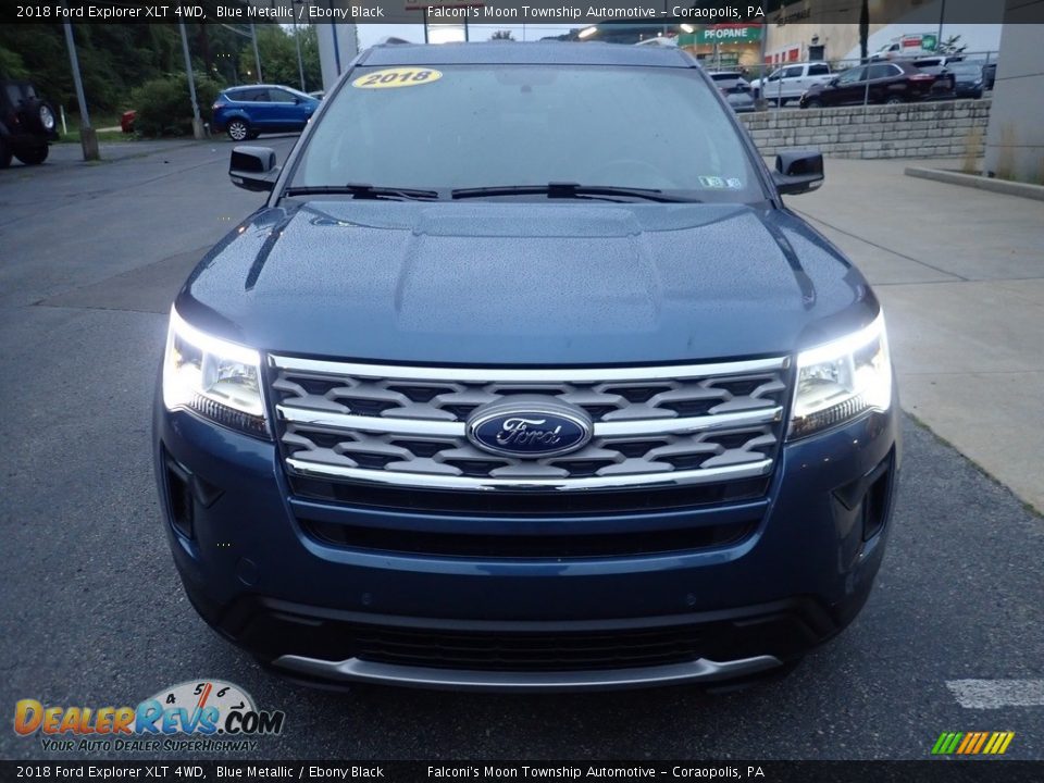 2018 Ford Explorer XLT 4WD Blue Metallic / Ebony Black Photo #8