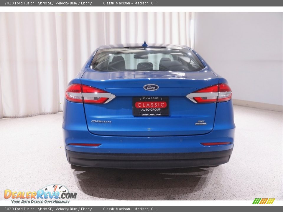 2020 Ford Fusion Hybrid SE Velocity Blue / Ebony Photo #21