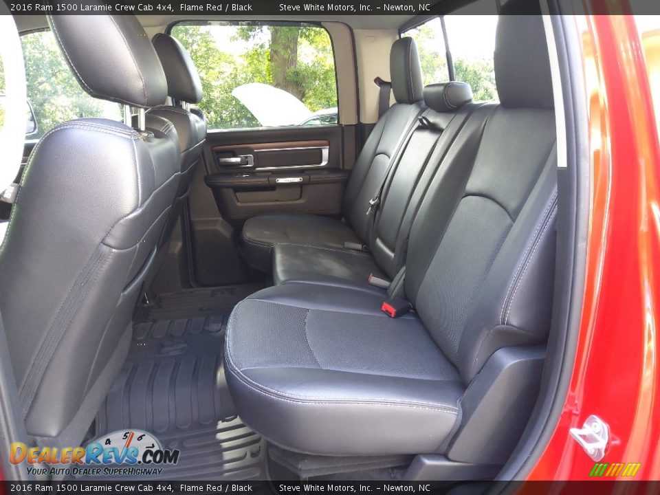 Rear Seat of 2016 Ram 1500 Laramie Crew Cab 4x4 Photo #16