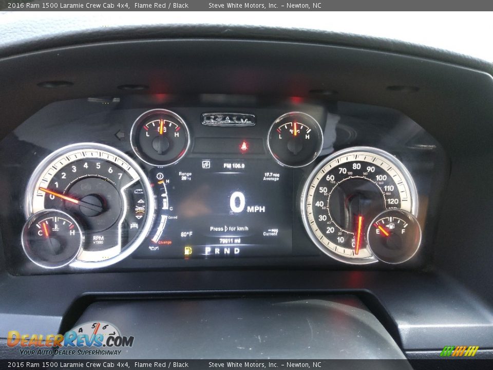 2016 Ram 1500 Laramie Crew Cab 4x4 Gauges Photo #26