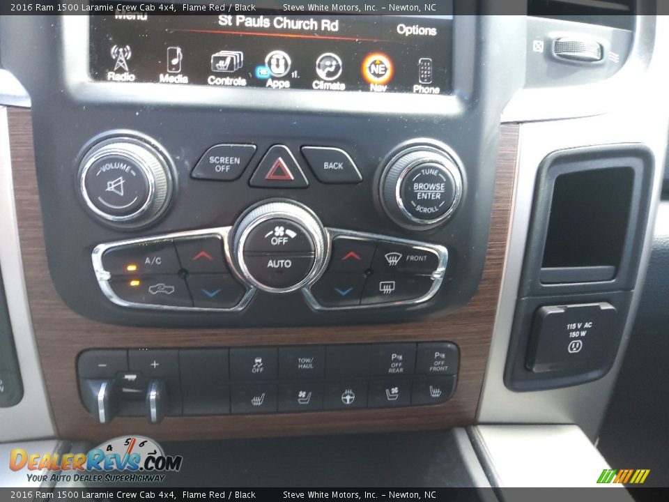 Controls of 2016 Ram 1500 Laramie Crew Cab 4x4 Photo #33