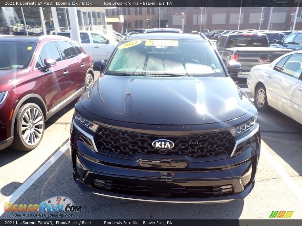 2021 Kia Sorento EX AWD Ebony Black / Black Photo #2