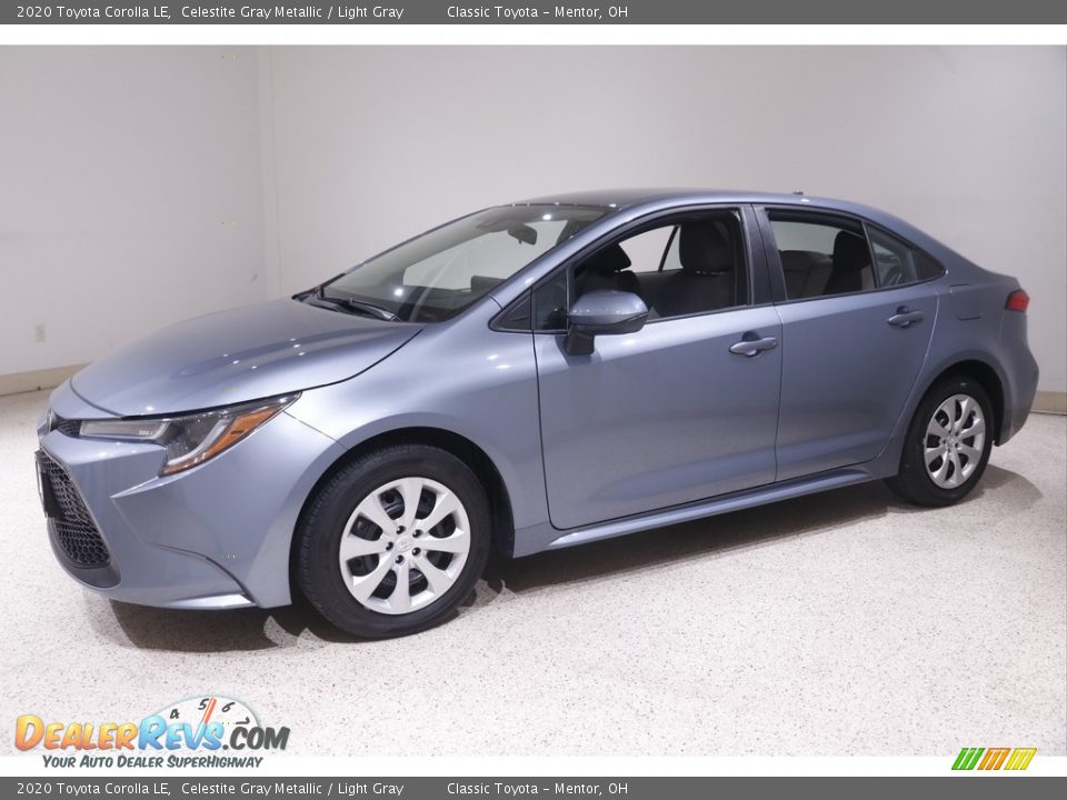 2020 Toyota Corolla LE Celestite Gray Metallic / Light Gray Photo #3