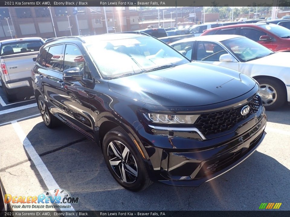 2021 Kia Sorento EX AWD Ebony Black / Black Photo #3