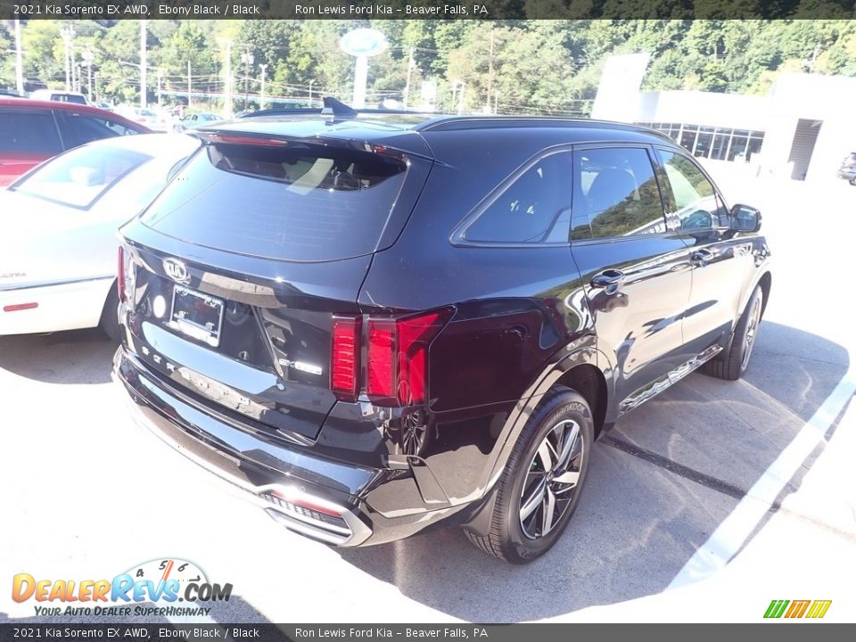 2021 Kia Sorento EX AWD Ebony Black / Black Photo #4
