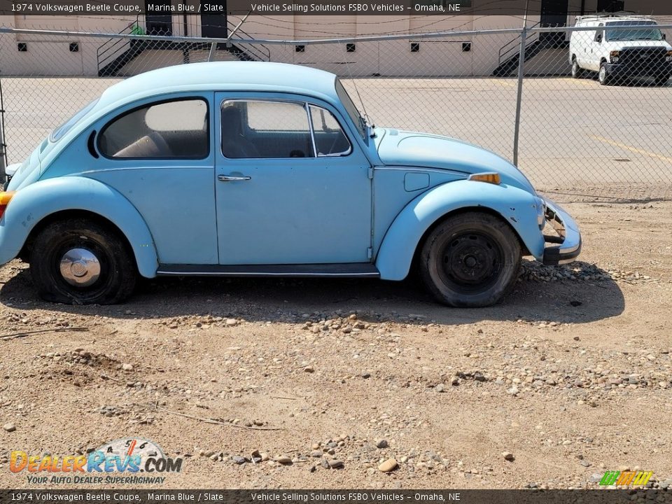 1974 Volkswagen Beetle Coupe Marina Blue / Slate Photo #3