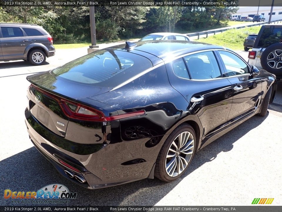 2019 Kia Stinger 2.0L AWD Aurora Black Pearl / Black Photo #3