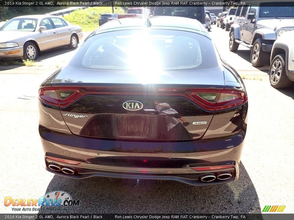 2019 Kia Stinger 2.0L AWD Aurora Black Pearl / Black Photo #4