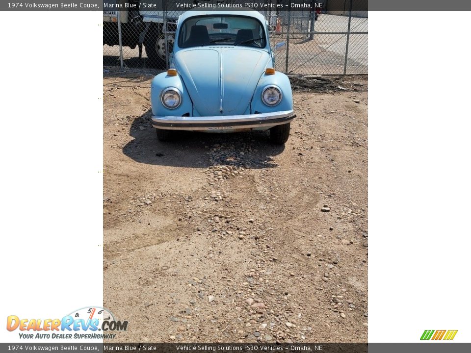 1974 Volkswagen Beetle Coupe Marina Blue / Slate Photo #4