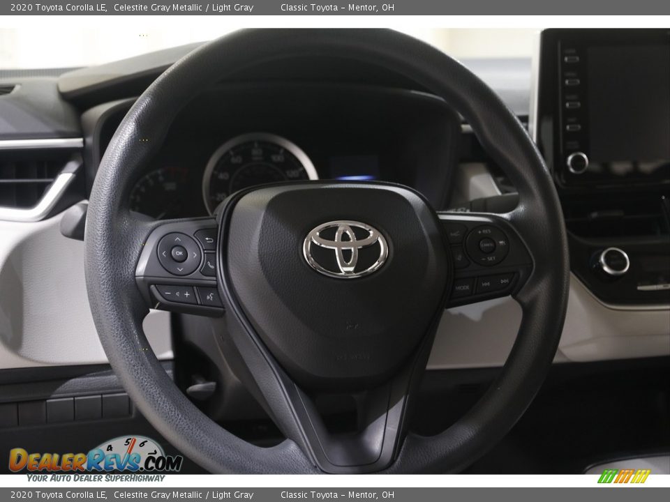 2020 Toyota Corolla LE Celestite Gray Metallic / Light Gray Photo #7