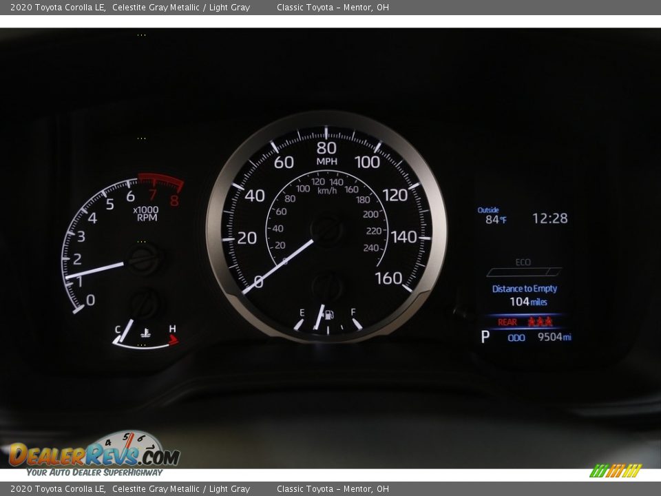 2020 Toyota Corolla LE Celestite Gray Metallic / Light Gray Photo #8