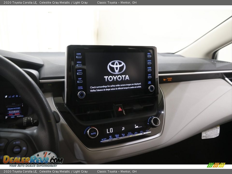 2020 Toyota Corolla LE Celestite Gray Metallic / Light Gray Photo #9