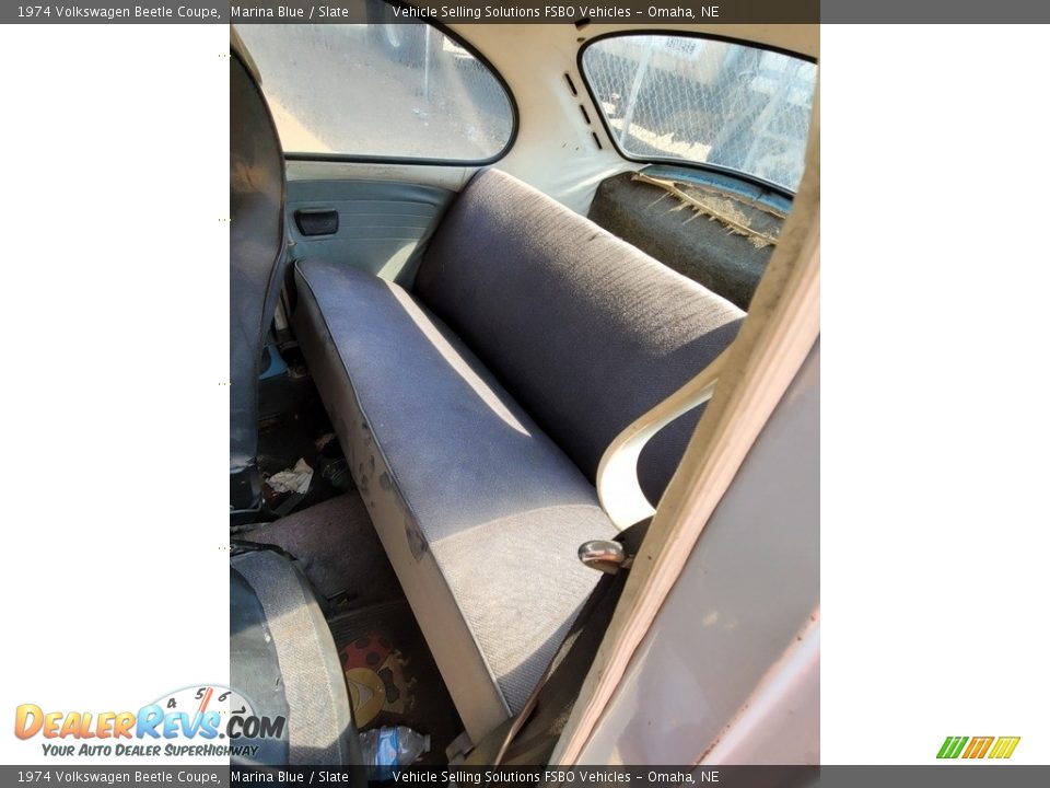 Rear Seat of 1974 Volkswagen Beetle Coupe Photo #9