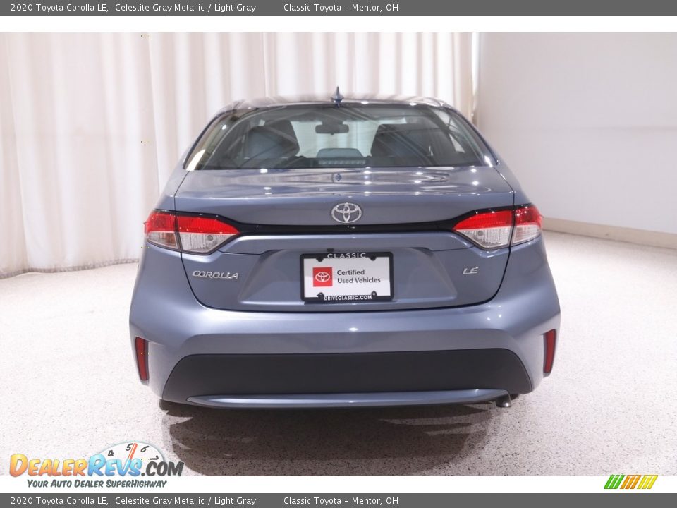 2020 Toyota Corolla LE Celestite Gray Metallic / Light Gray Photo #16