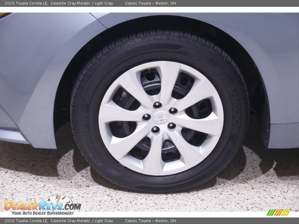 2020 Toyota Corolla LE Celestite Gray Metallic / Light Gray Photo #18