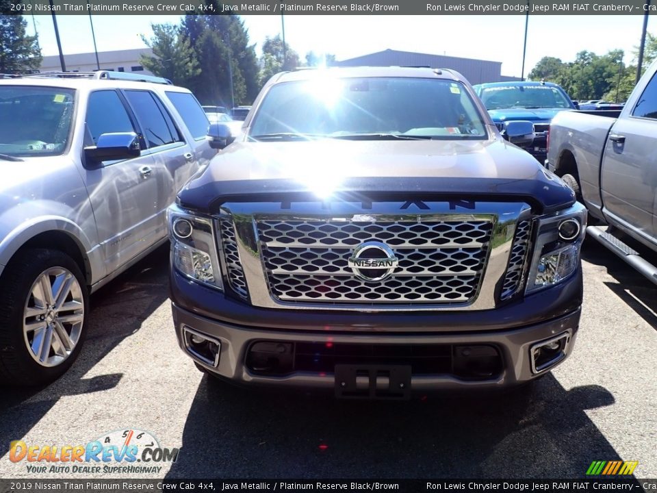 2019 Nissan Titan Platinum Reserve Crew Cab 4x4 Java Metallic / Platinum Reserve Black/Brown Photo #2