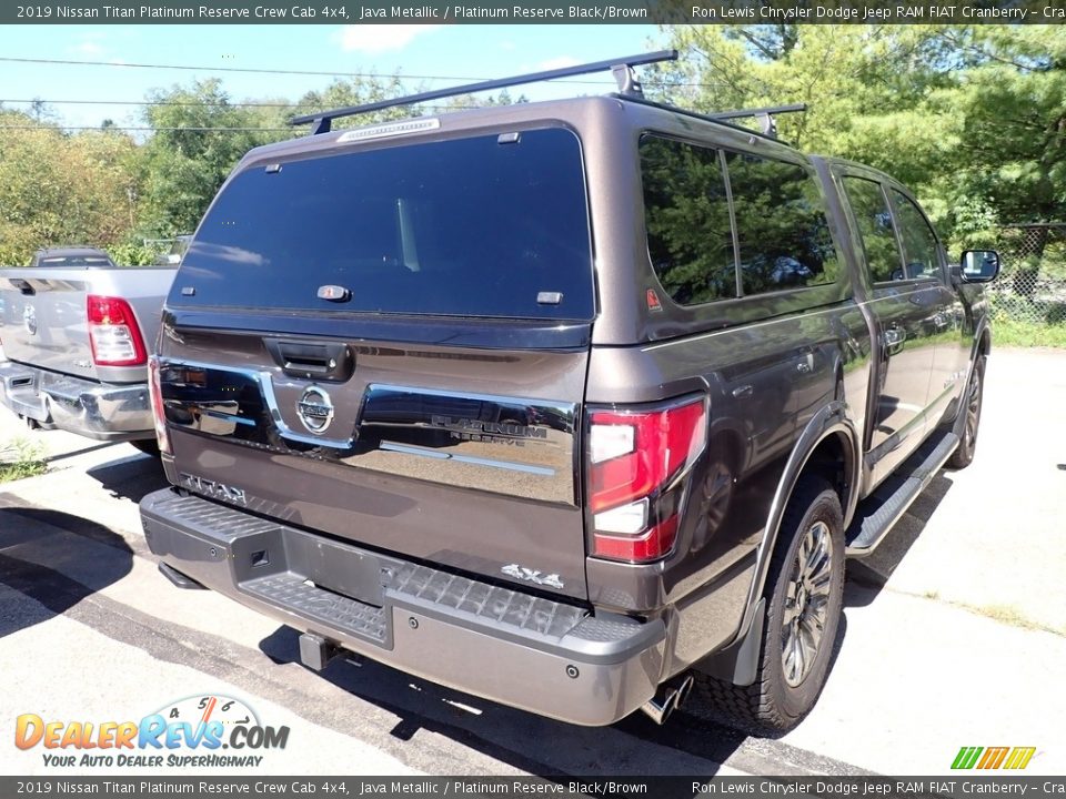 2019 Nissan Titan Platinum Reserve Crew Cab 4x4 Java Metallic / Platinum Reserve Black/Brown Photo #4