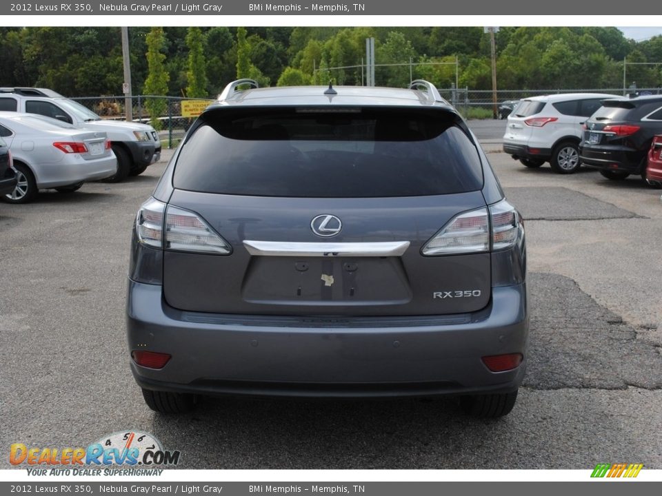 2012 Lexus RX 350 Nebula Gray Pearl / Light Gray Photo #4