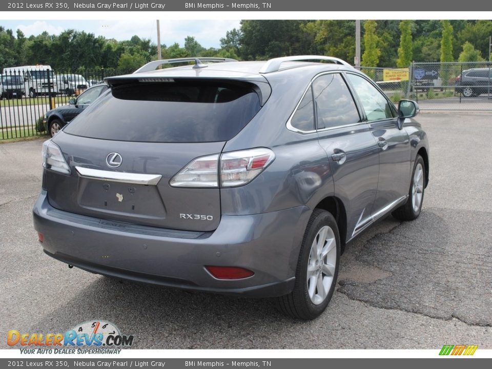 2012 Lexus RX 350 Nebula Gray Pearl / Light Gray Photo #5