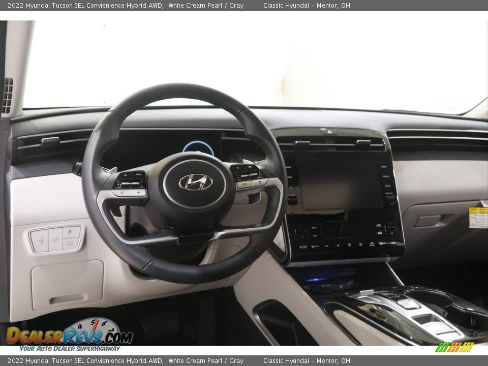 2022 Hyundai Tucson SEL Convienience Hybrid AWD White Cream Pearl / Gray Photo #6