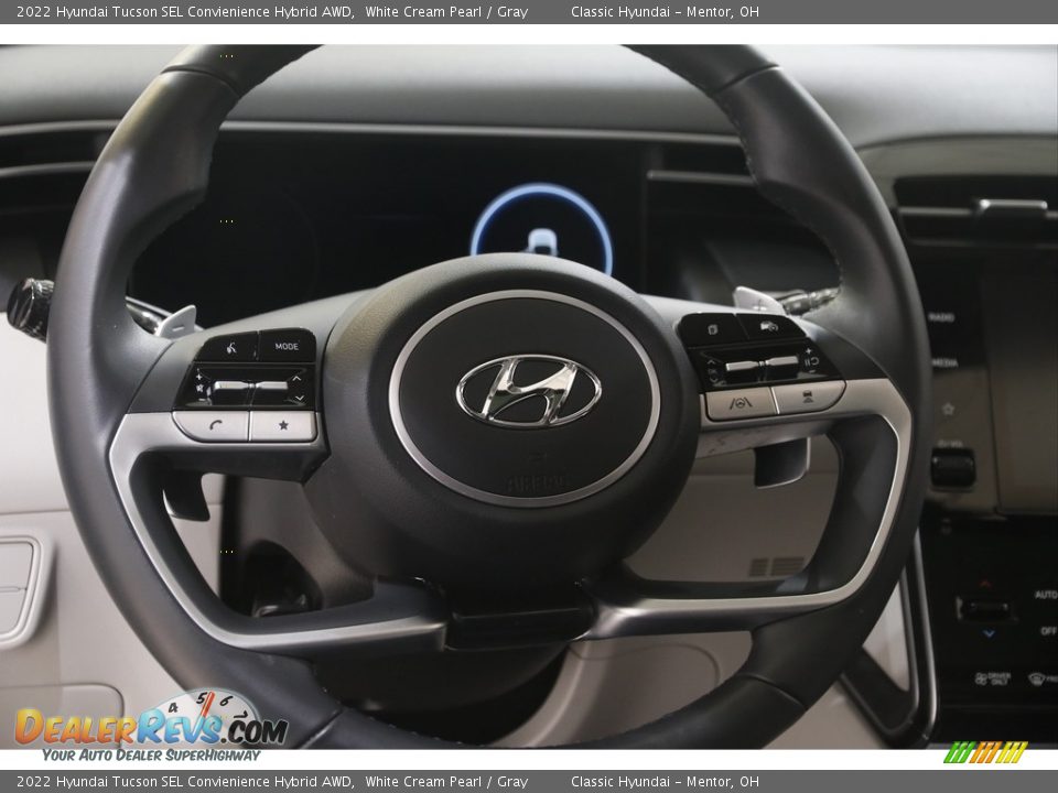 2022 Hyundai Tucson SEL Convienience Hybrid AWD White Cream Pearl / Gray Photo #7