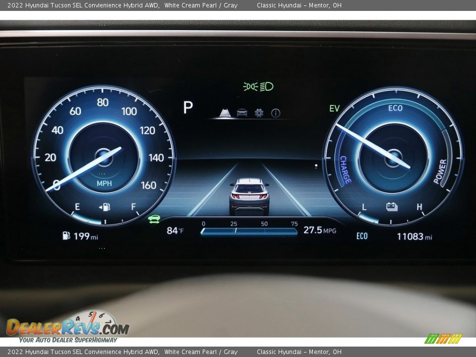 2022 Hyundai Tucson SEL Convienience Hybrid AWD White Cream Pearl / Gray Photo #8