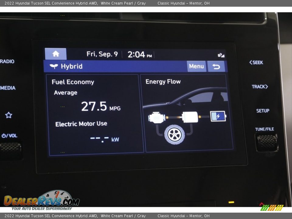 2022 Hyundai Tucson SEL Convienience Hybrid AWD White Cream Pearl / Gray Photo #11