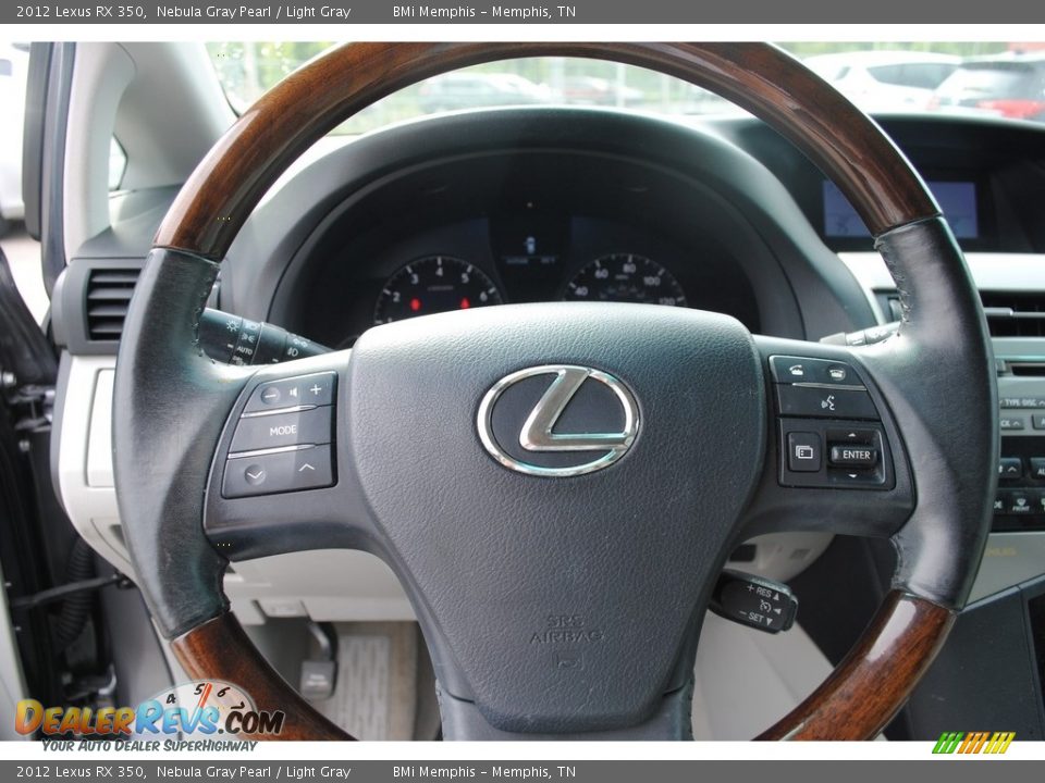 2012 Lexus RX 350 Nebula Gray Pearl / Light Gray Photo #12