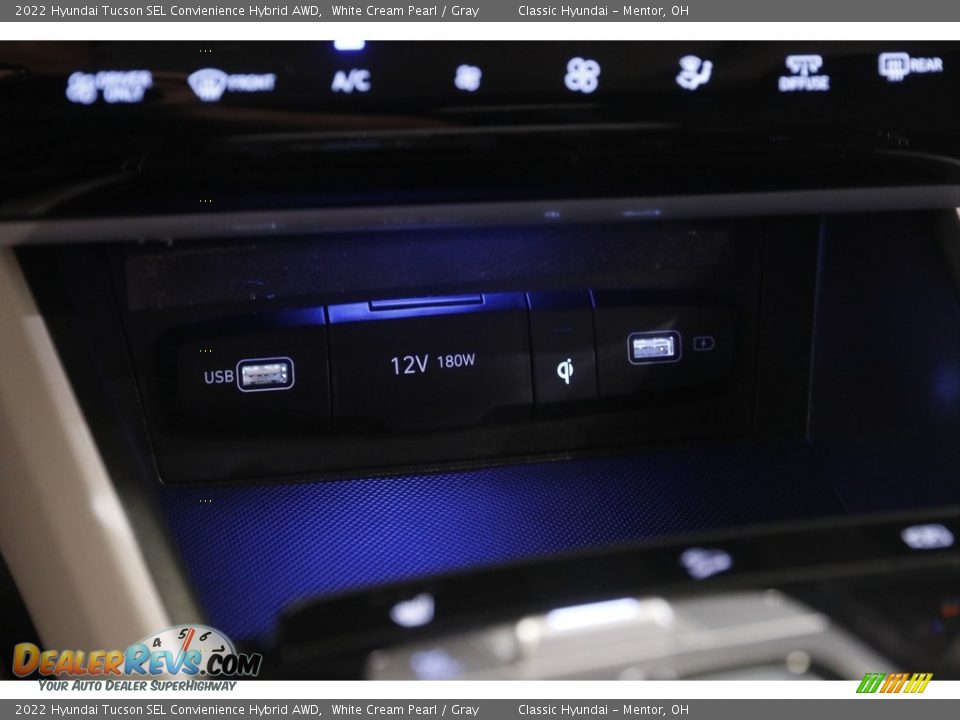 2022 Hyundai Tucson SEL Convienience Hybrid AWD White Cream Pearl / Gray Photo #13