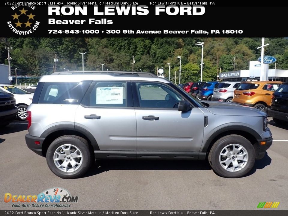 2022 Ford Bronco Sport Base 4x4 Iconic Silver Metallic / Medium Dark Slate Photo #1